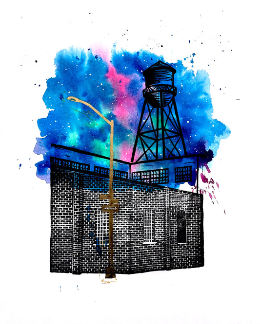 Cosmo Water Tower Postcard