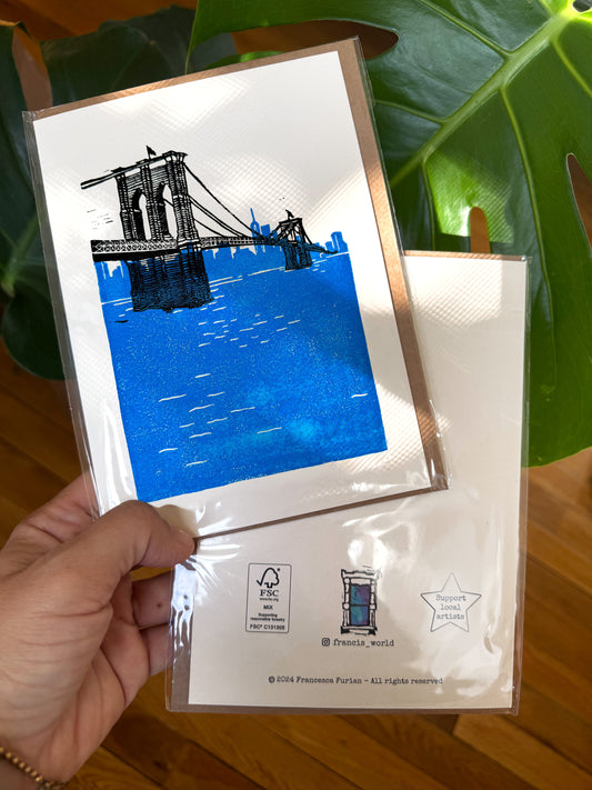 Brooklyn Bridge Greeting card