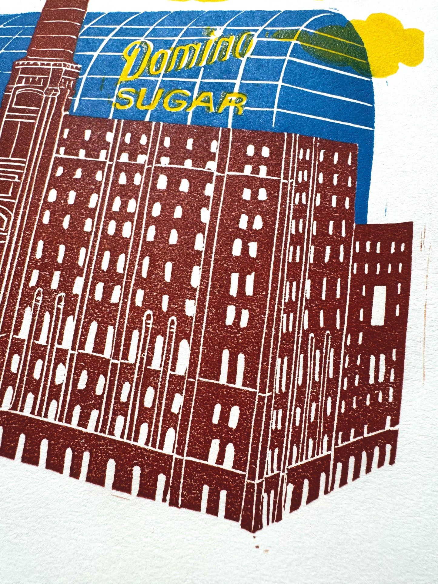 10x8 Domino Sugar Original Block Print