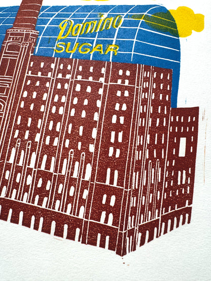 10x8 Domino Sugar Original Block Print
