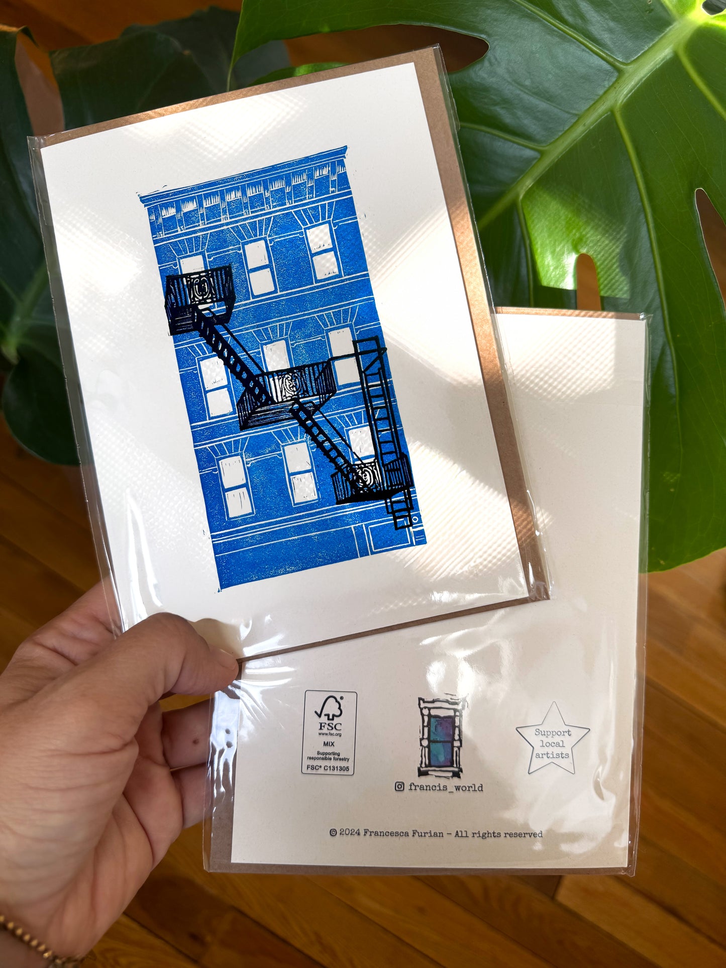 Escape Stair Greeting card