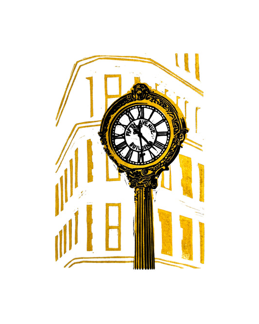 Flatiron Clock Art print