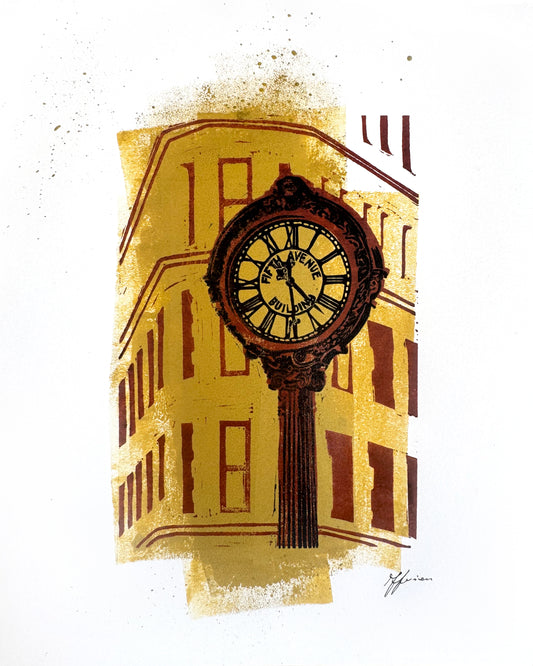 Flatiron Clock SE Postcard
