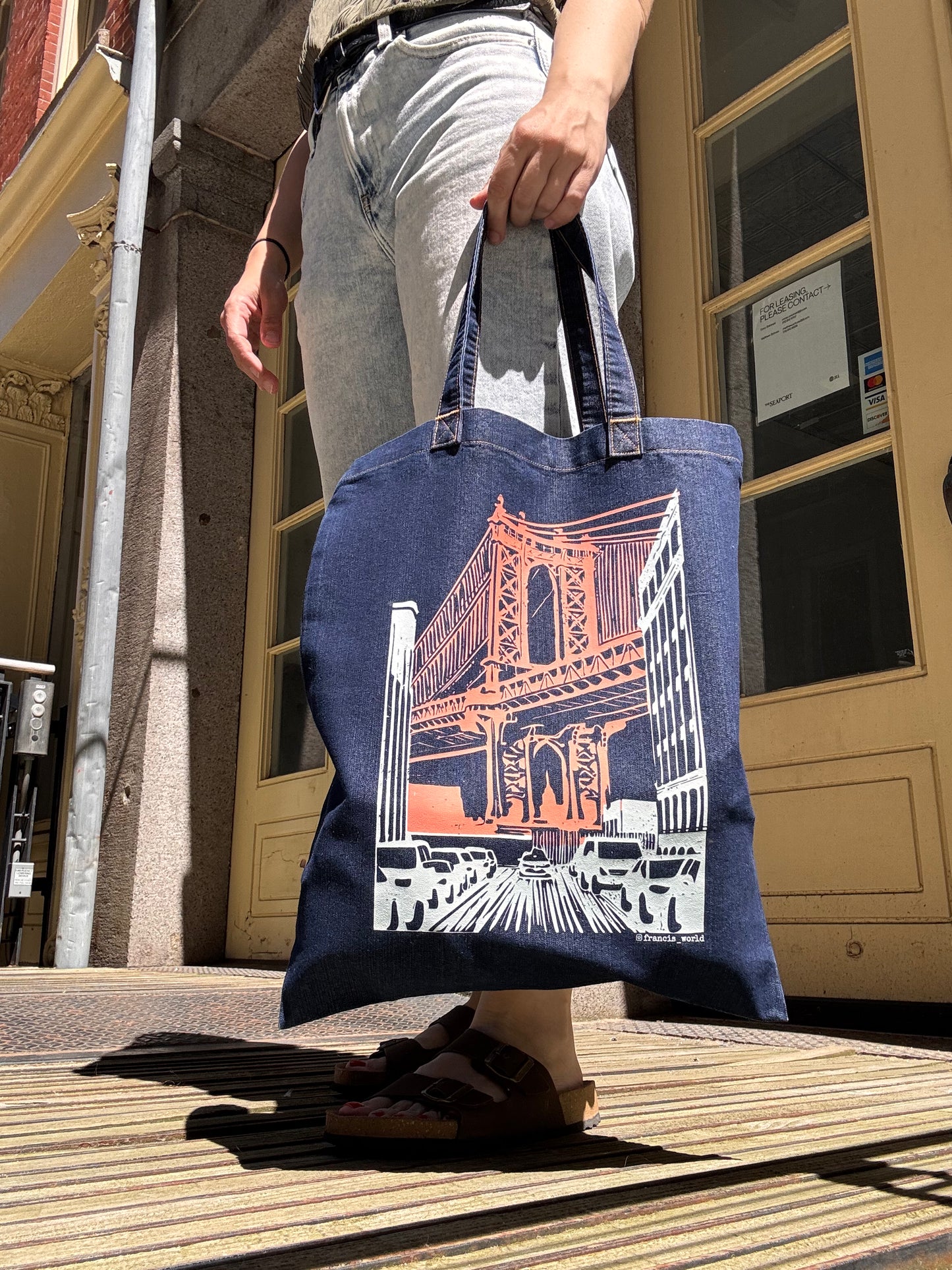 Manhattan Bridge Tote Bag