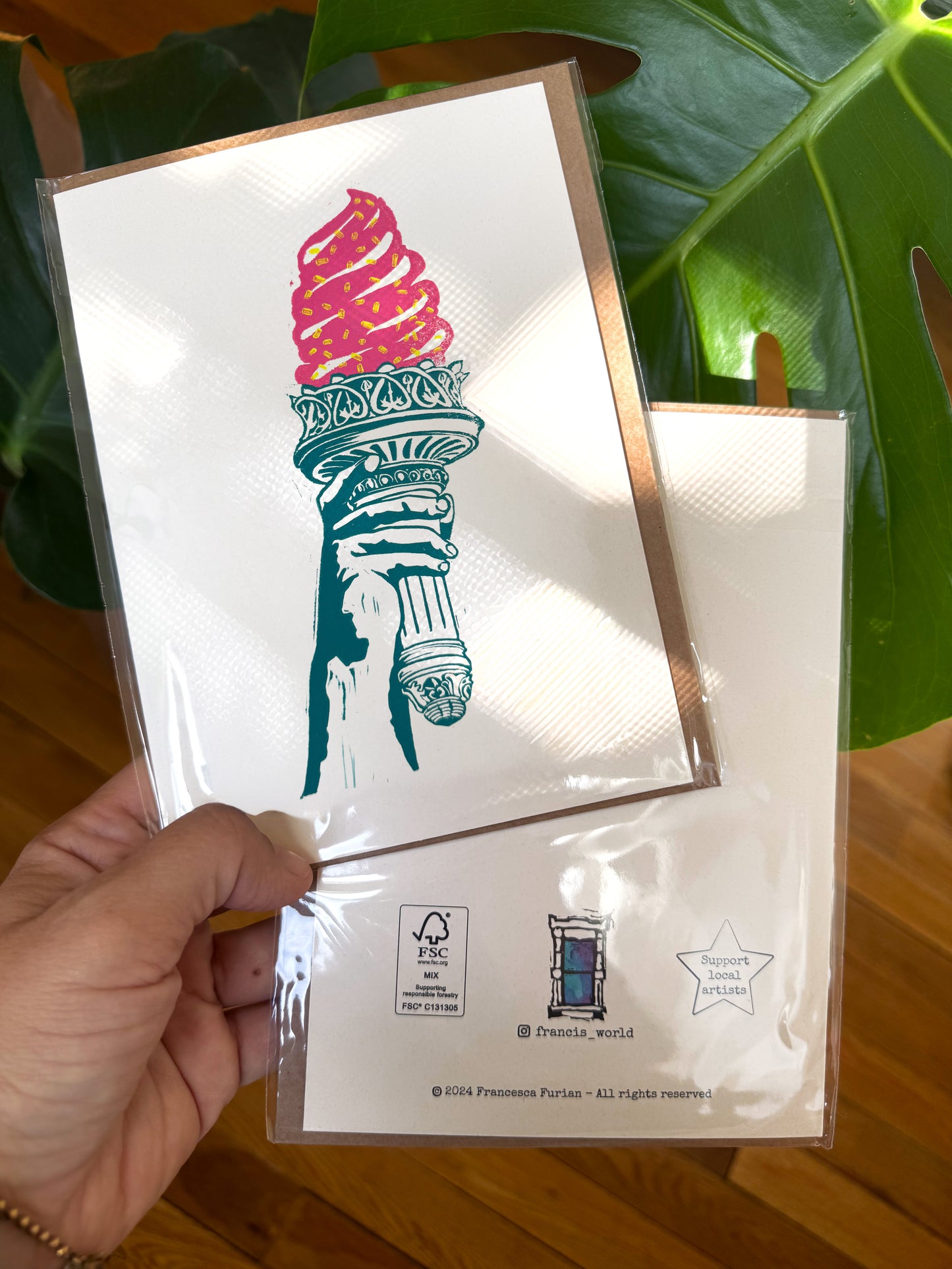 Liberty Greeting card