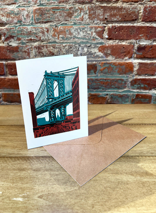 Manhattan Bridge Greeting card