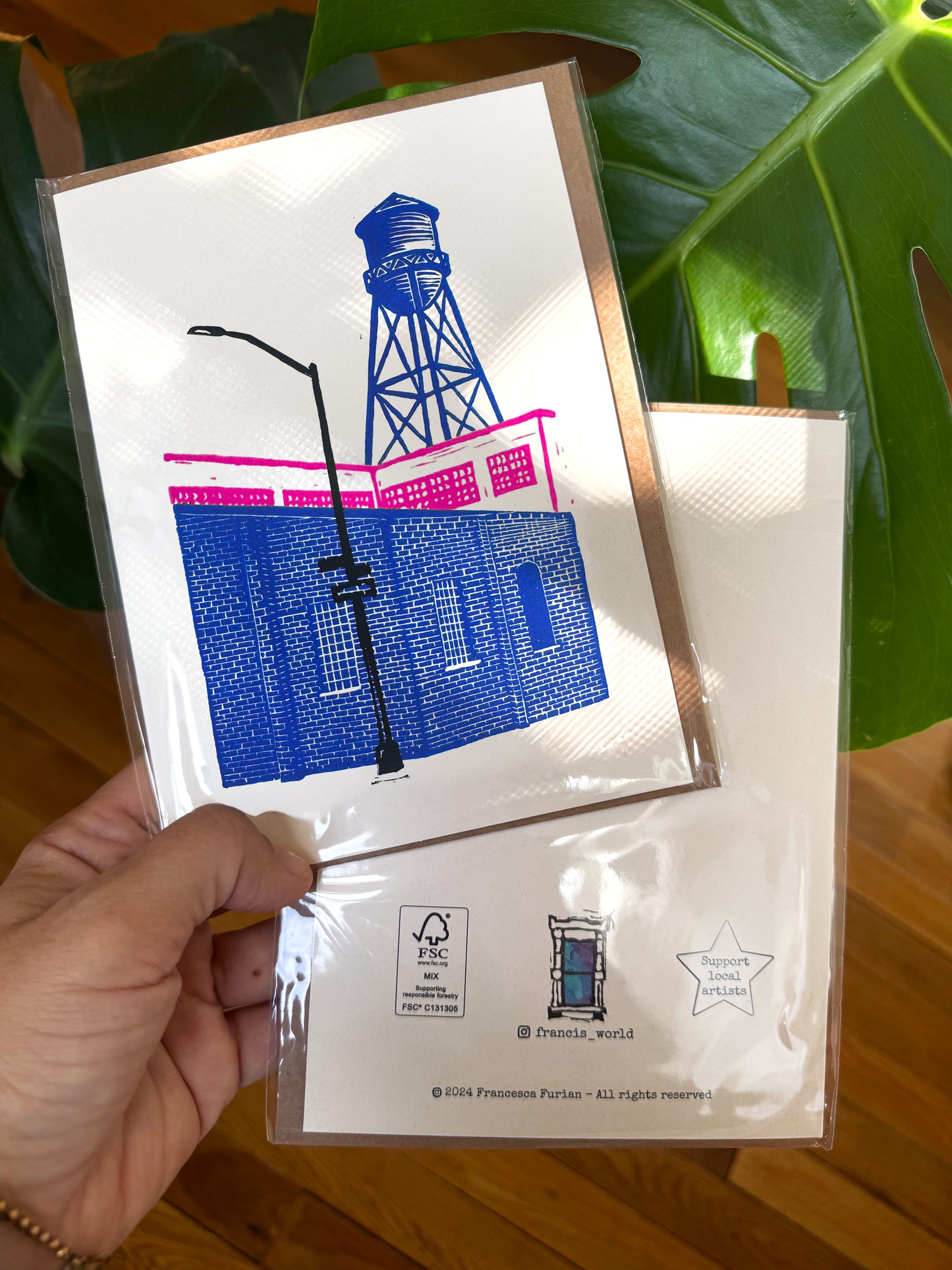 Water Tower Greeting card